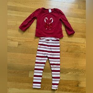 Red Girls Holiday Outfit - Size 3T
